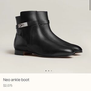 Hermes Black Neo Ankle Boots